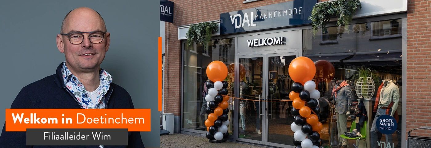 verhaal Rubber inval Van Dal Doetinchem - Winkels - Over ons - Van Dal mannenmode